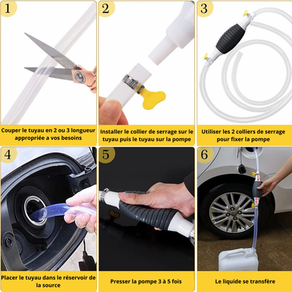 🔥Pompe à Siphon Manuelle Universelle – Essence, Huile, Eau – Robuste & Facile d’Utilisation🔥