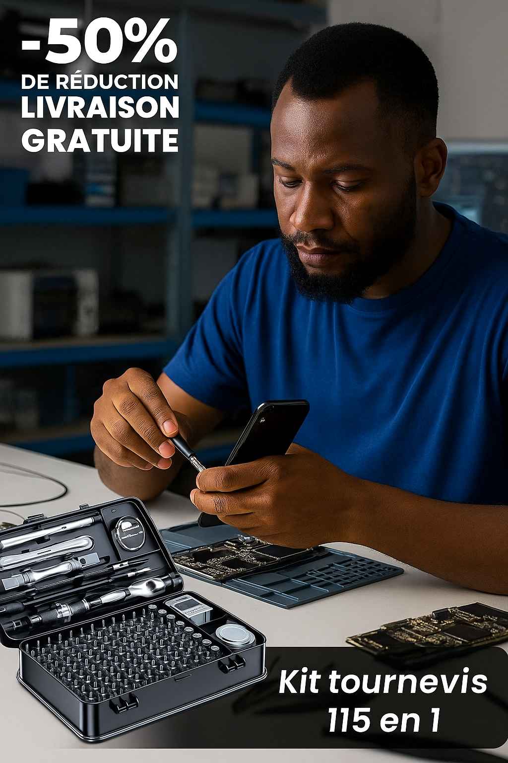 🔥Kit de Tournevis 115 en 1